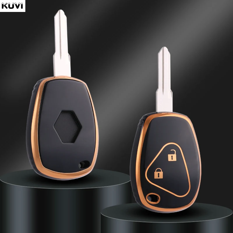 2 Buttons TPU Remote Key Fob Case Cover For Renault Megane Modus Espace Laguna Duster Logan DACIA Sandero Fluence Clio Kango key case cover key case remote control case cover