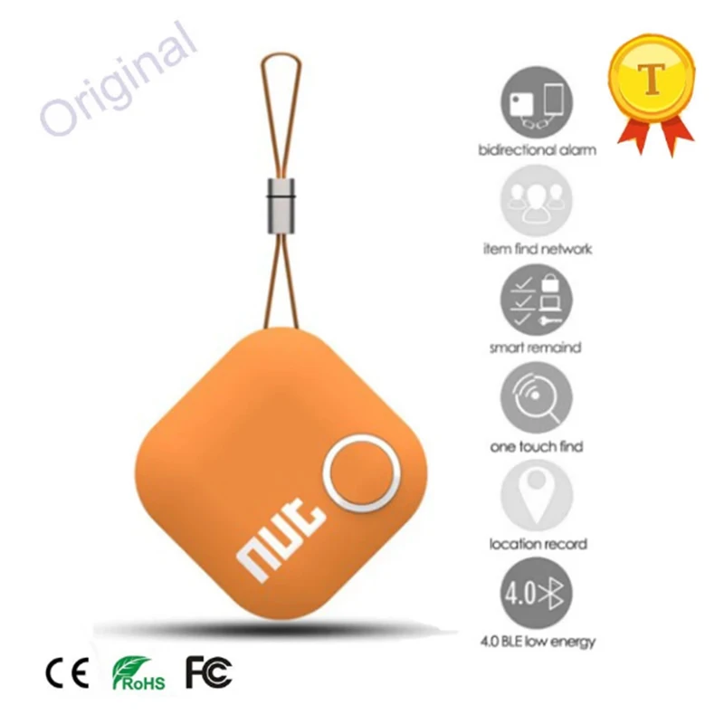 White Nut 2 Smart Mini Tag Bluetooth Tracker Child Pet Key Finder Alarm Keychain GPS Locator Bluetooth Anti-Loss Tracker Nut2