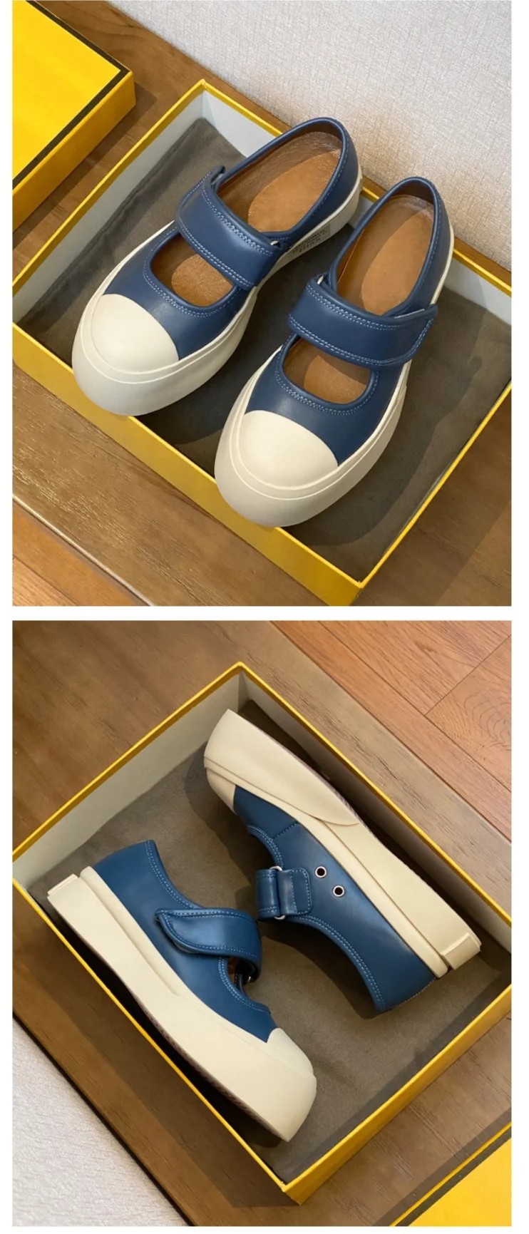 Le stesse scarpe francesi brutte di Zhao Ruth, Mary 2023, con fondo spesso, piccole scarpe bianche con testa grande, singole_voghion.com