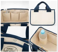 Snoopy Canvas Multifunction Handbag Boys and Girls Cartoon Cute Tote Bag Desktop Organizer storage Bag shopping bag 5