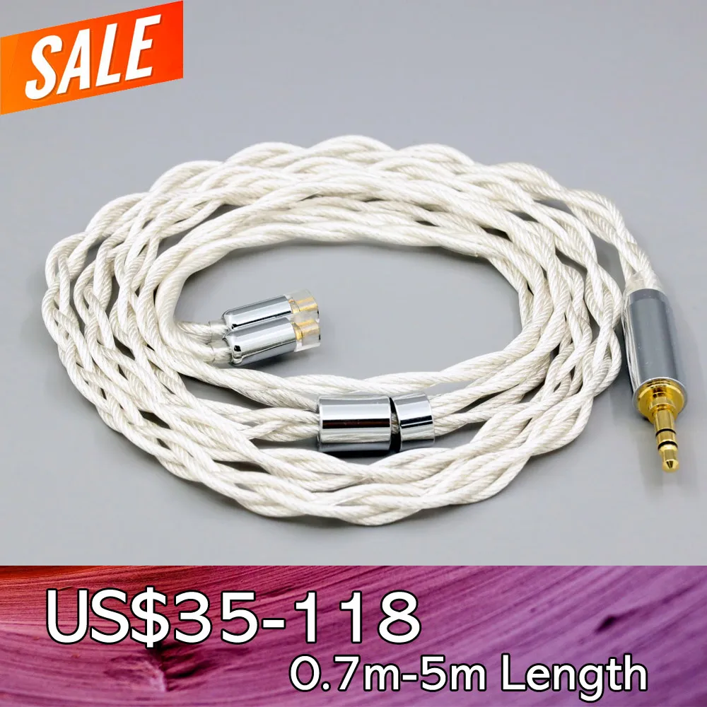 

For UE11 UE18 pro QDC Gemini Gemini-S Anole V3-C V3-S V6-C Graphene 7N OCC Silver Plated Type2 Earphone Cable LN008125