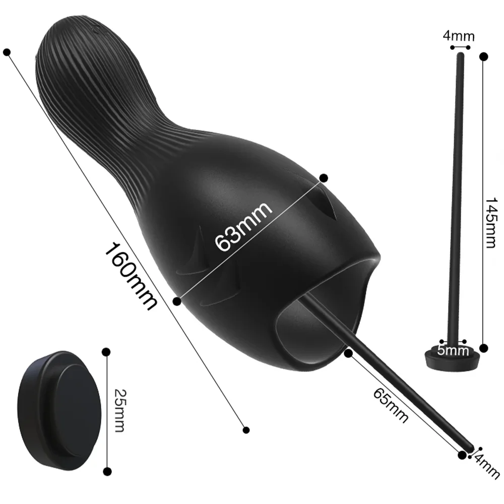 Male Masturbator Urethral Vibrator Glans Stimulator Massager Penis Trainer Penetration Urethral Wrap Mens Portable Pocket Pussy