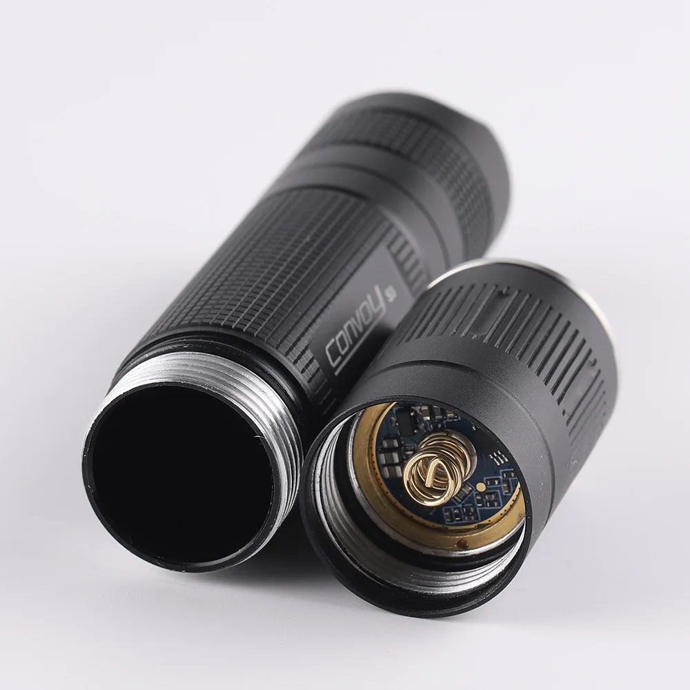 Convoy EDC LED 손전등, 토치, 랜턴, 자전거 캠핑, 자전거용, 18650 배터리 포함, S3 XHP50.3 HI, 12 그룹