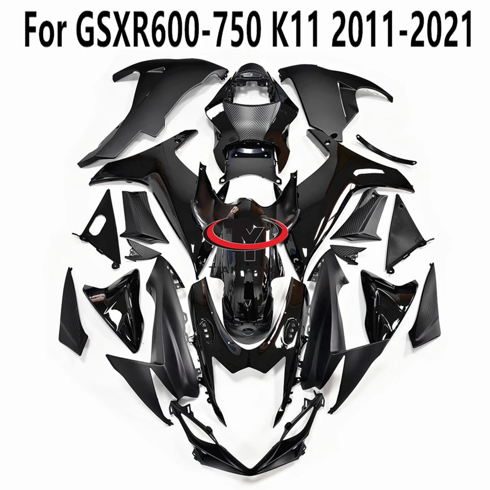 

Полный комплект обтекателей для GSXR600 GSXR750 Fit GSXR 600 750 K11 2011-2012-2013-2014-2015-2016-2022, корпус, матовый, черный, глянцевый