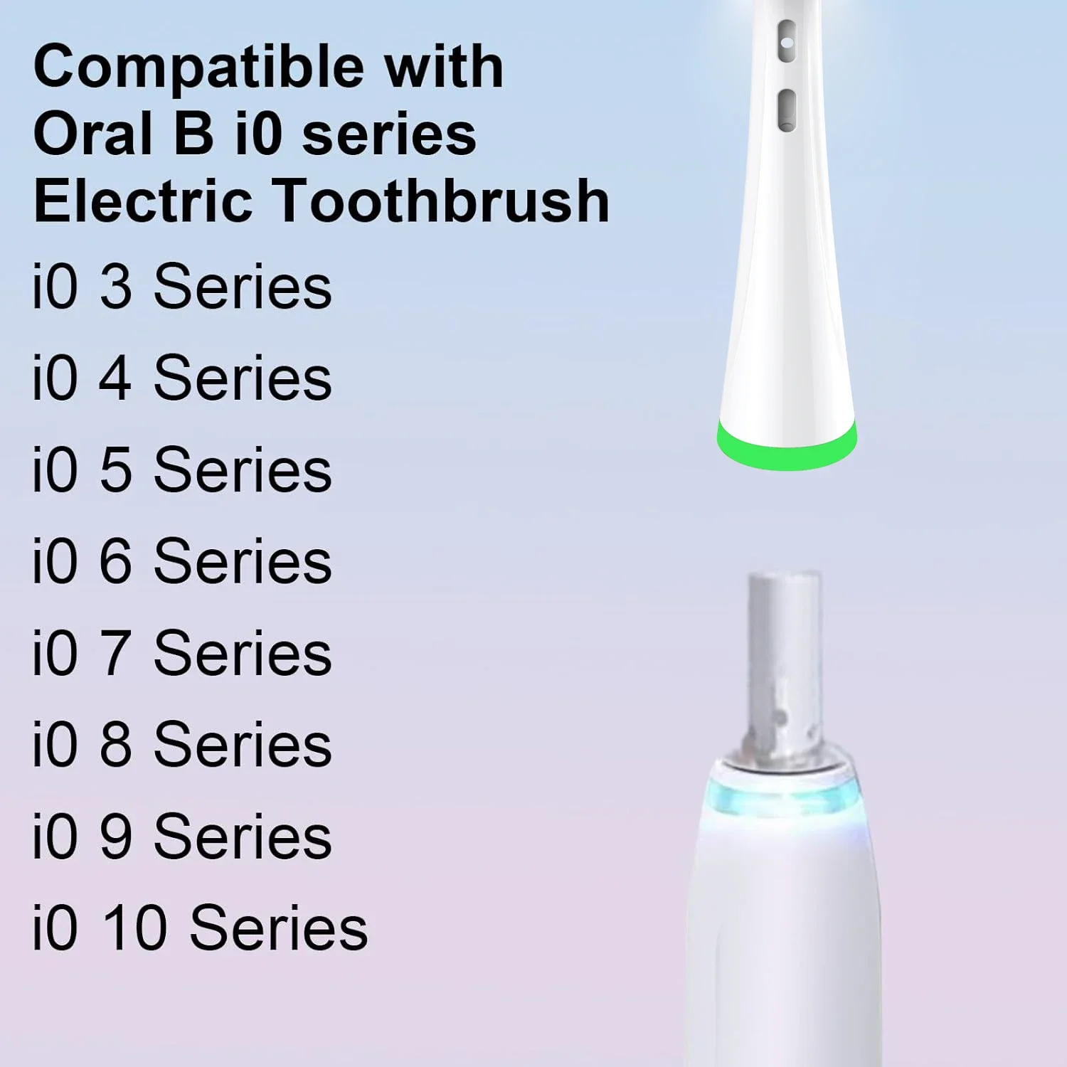 KVIFO 2/4/8/12 칫솔 헤드는 Oral B iO 2/3/4/5/6/7/8/9/10 시리즈 전동 칫솔 교체용 브러시 헤드와 호환됩니다.