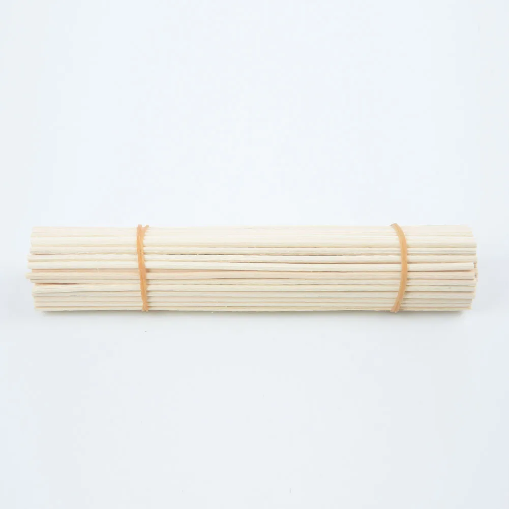 100pcs Wooden Oil Diffuser Stick Reed Fragrance Household Air Freshener Perfume Aromatherapy Incense Burner Accessory