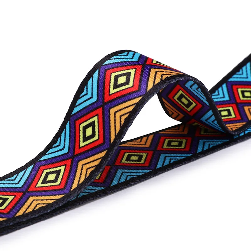 1.8M Retro Ethnic Style Printed Yoga Strap Yoga Belts Indoor Dance Fitness Body Building Training Stretching Band Supplies