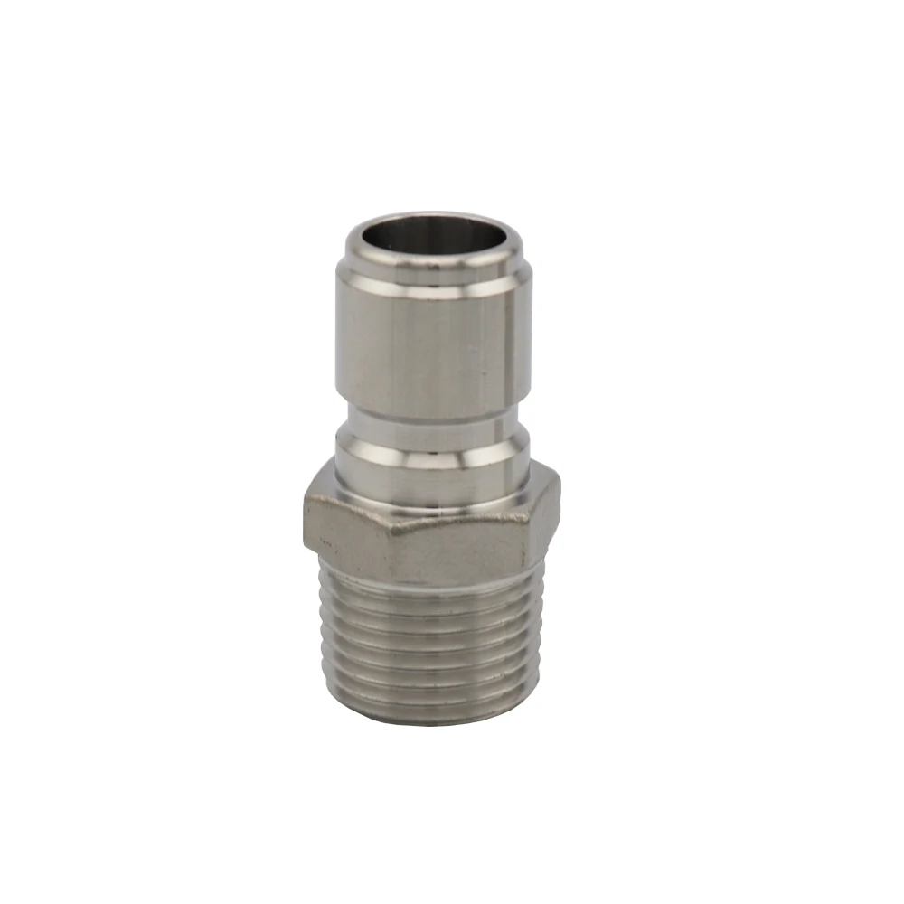 Stainless Steel Homebrew Beer Quick Disconnect Set 1/2" Barb 1/2" NPT