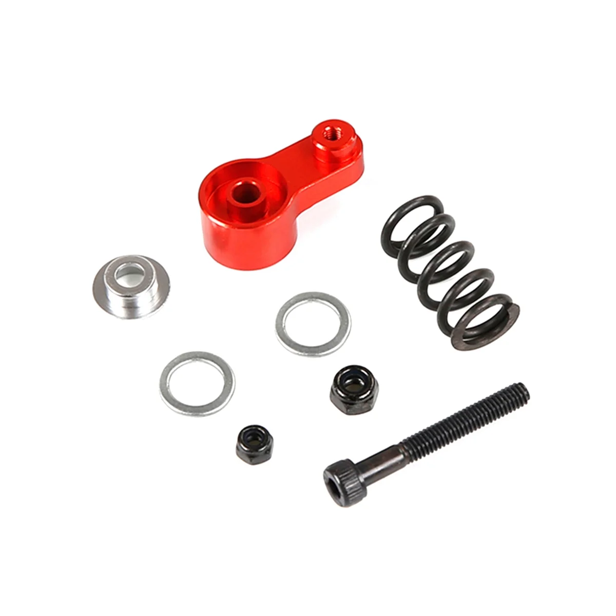 

For BAHA CNC Metal Buffer Rocker Arm Kit for 1/5 HPI ROFUN BAHA ROVAN KM BAJA 5B 5T 5SC Rc Car Parts,Red