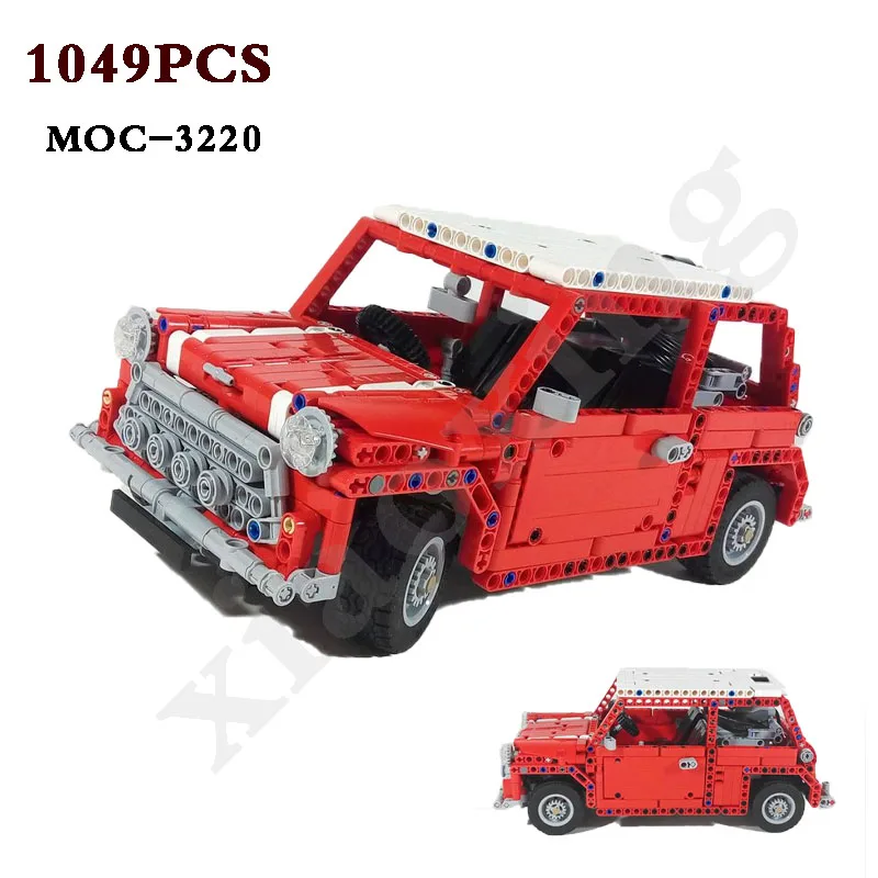 

Classic Model Moc-3220 Classic Mini Jeep Building Blocks Car Model 1047PCS Building Kit Building Blocks Toy Kids Birthday Gift