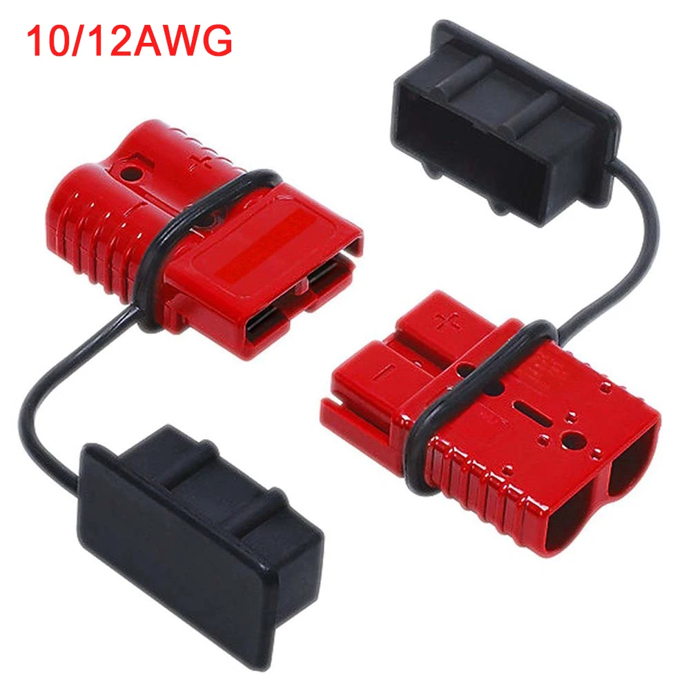 

2pcs Practical 50A 600V Pair Plug Connecting Accessory Portable Battery Trailer Durable Charging Quick Connector Kit