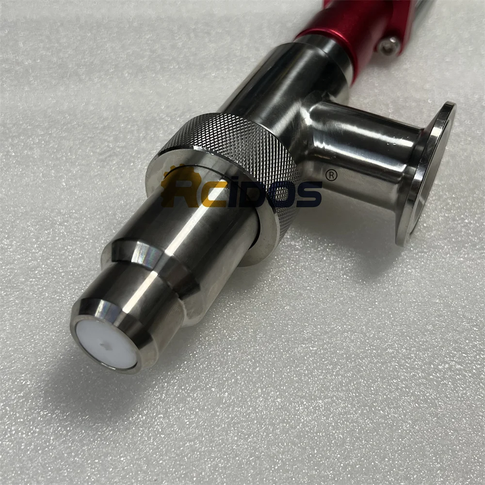 RCIDOS Chuck 50.5 공압식 안티 드립 충전 헤드, 304SUS 스테인레스 스틸 충전 기계 배출 노즐, 1개 가격