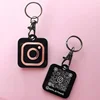 Custom QR Code Keyring Keychain Instagram Facebook Keychain with QR Code Keychain for Social Media 5
