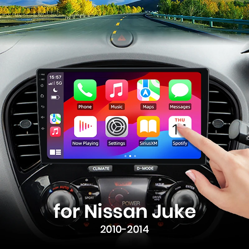 Für Nissan Juke 2010-2014 Drahtlose CarPlay für Apple Android Auto Auto Radio GPS IPS RDS FM WiFi BT 4G 8Core Multimedia Stereo