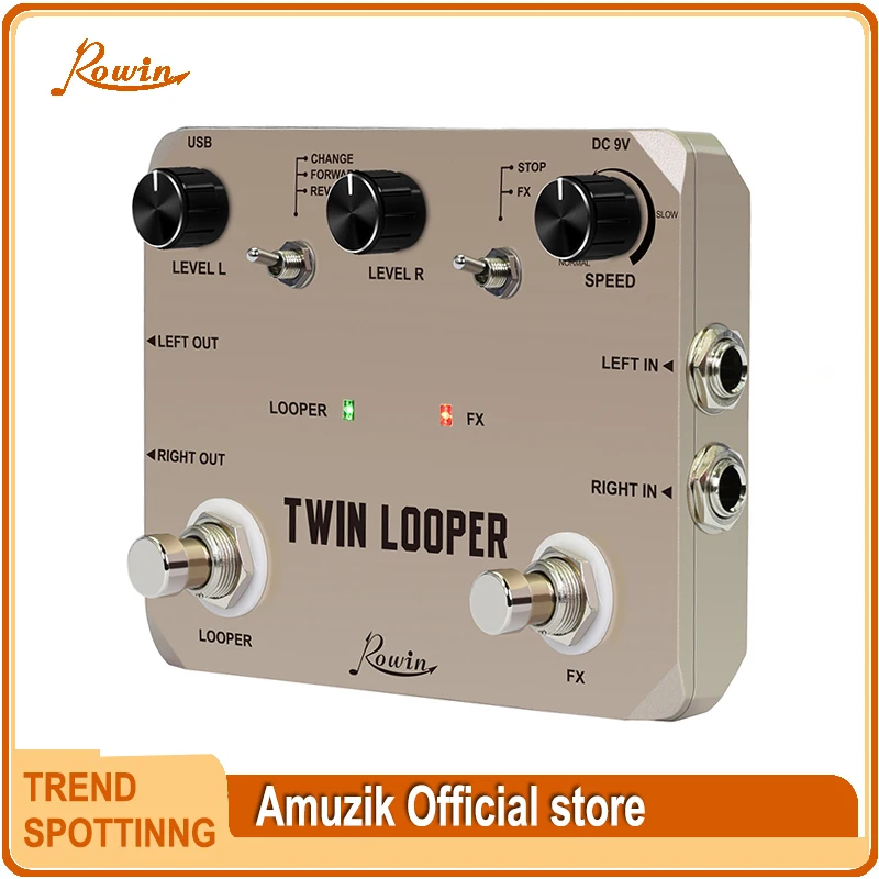 RowinTwinLooperPedalUpgradesLooperPedalsForElectricGuitar10