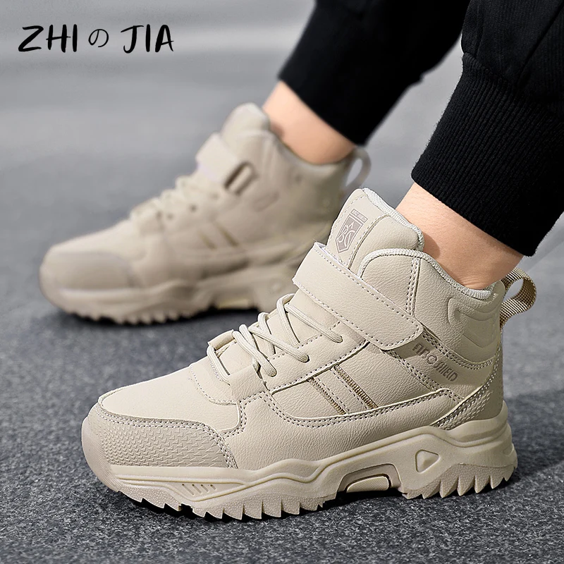 53087-67bd36.jpg Kids’ High Top Hiking Sneakers Anti Slip Outdoor Boots