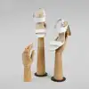 Window Display Props Joint Wood Hand Model Comic Sketch Hand Model Imitation Wooden Grain Hand Fake Hand Female Jewelry Display 3