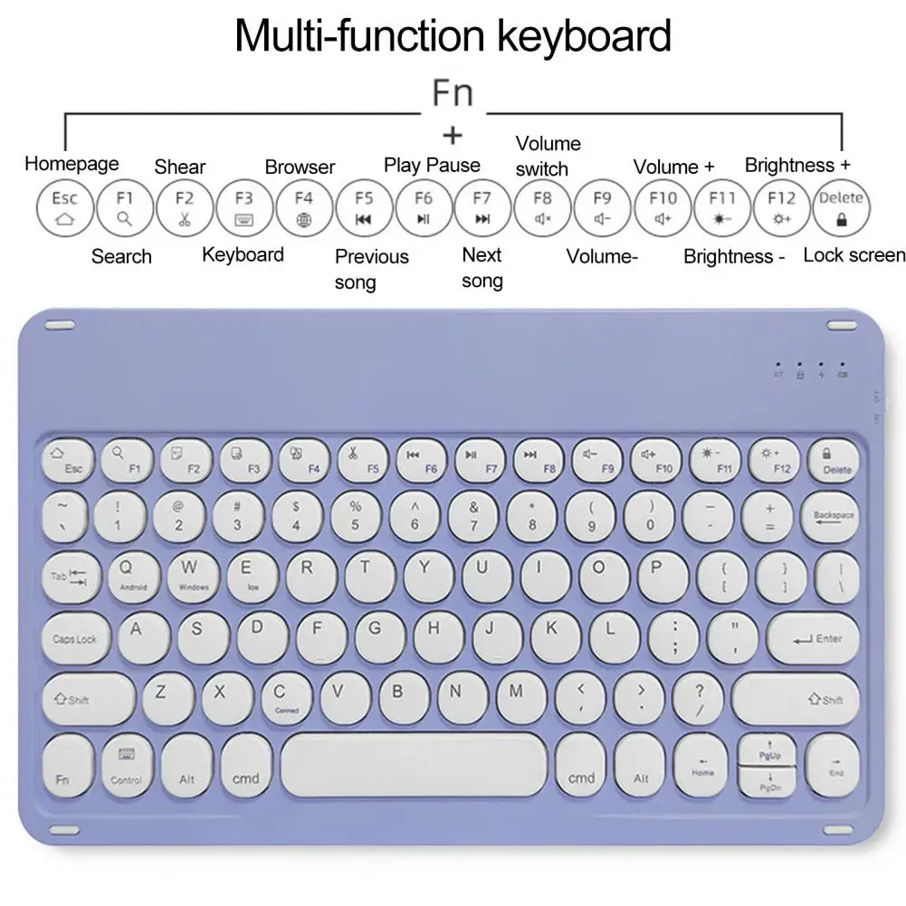 

Tablet Keyboard 1 Set Convenient Ergonomic Lightweight Stable Connection Tablet Keyboard Computer Accessories