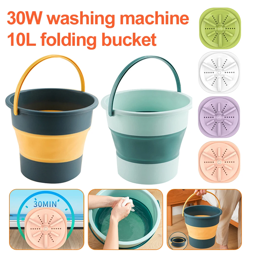 Portable Mini Turbo Washer 30W USB Powered Cleaning Washing Machine for Underwear Socks Laundry Cleaning for Home Travel