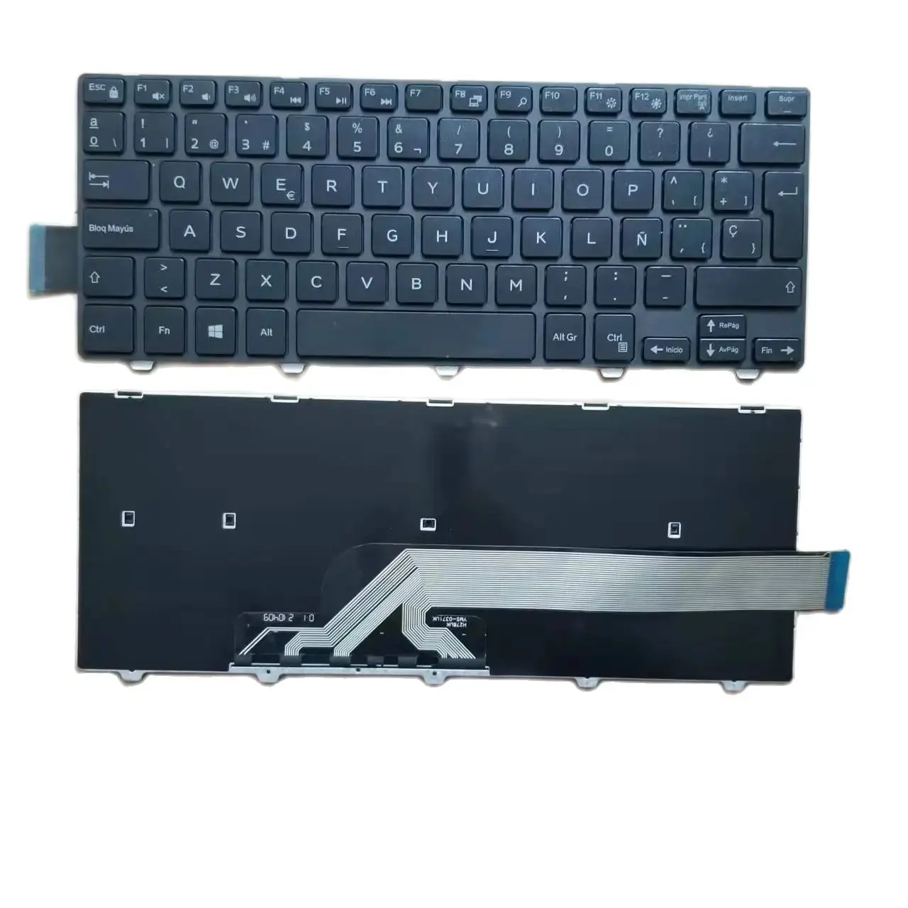 

Новая испанская клавиатура SP для Dell Inspiron 14-3000 3441 3442 3443 3451 3452 3458 3459 с черной рамкой