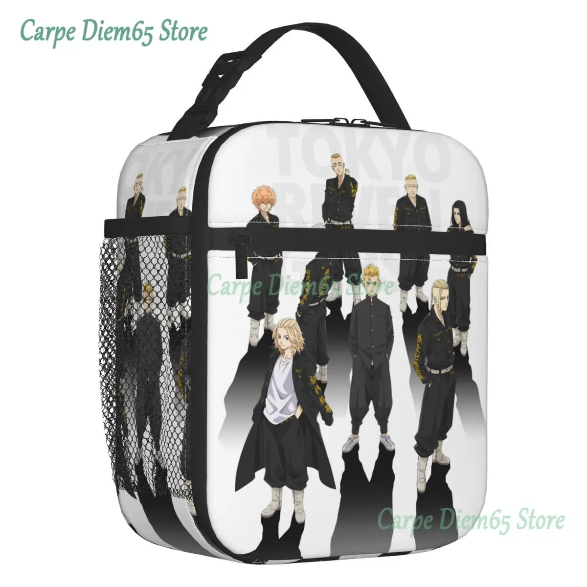 

Tokyo Revengers Tokyo Manji Gang Insulated Lunch Tote Bag Anime Portable Cooler Thermal Food Lunch Box Work School Travel