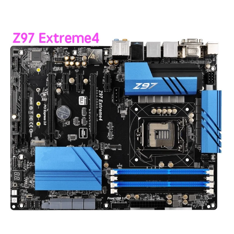 Adatto Per Scheda Madre Asrock Z97 Extreme4 Z97 Lga 1150 Scheda Madre Ddr3 Atx Testata Al 100% Ok Completamente Funzionante