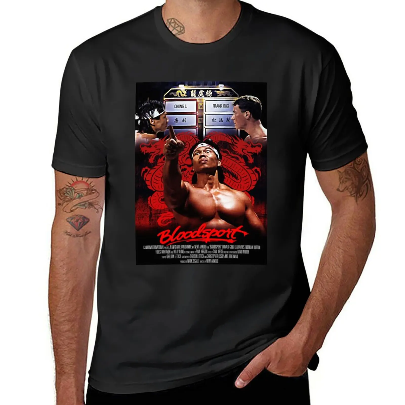 

New Bloodsport Chong Li T-Shirt t-shirts man black t shirts custom t shirt mens graphic t-shirts anime