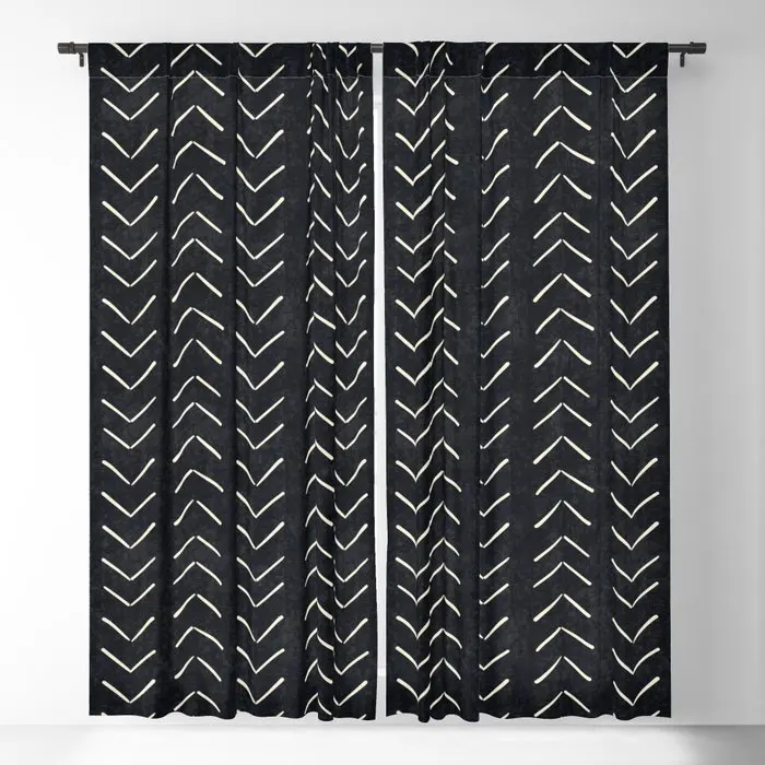

Big Black and White Arrow Blackout Curtains 3D Print Window Curtains for Bedroom Living Room Decor Window Treatments