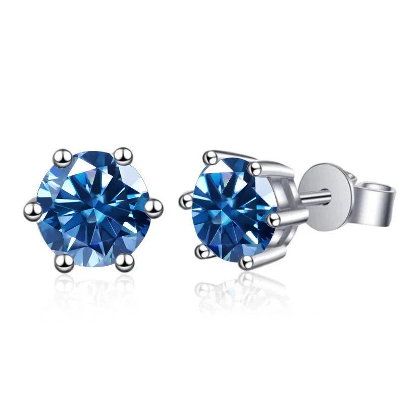 【HYERES LOR】25SS★ Silver (W) Moissanite 1Touch Earrings Météorites Rectangular Earrings | APM Monaco