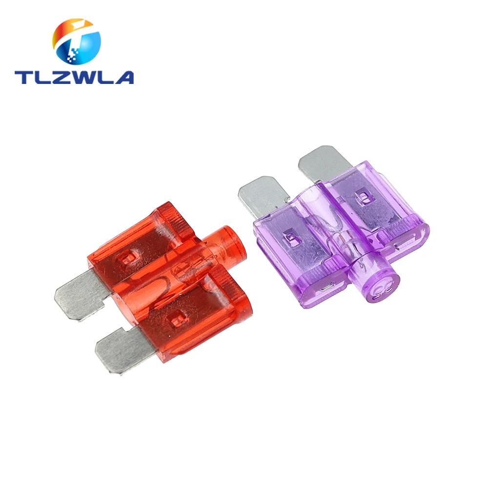 Car Fuse Kit 10PCS 5A 10A 15-40A Medium Size Auto Fuse Inserts Car Insurance Tablets Medium Fuse With Lamp Car Inserts With Box And Clip car fuse kit car fuses