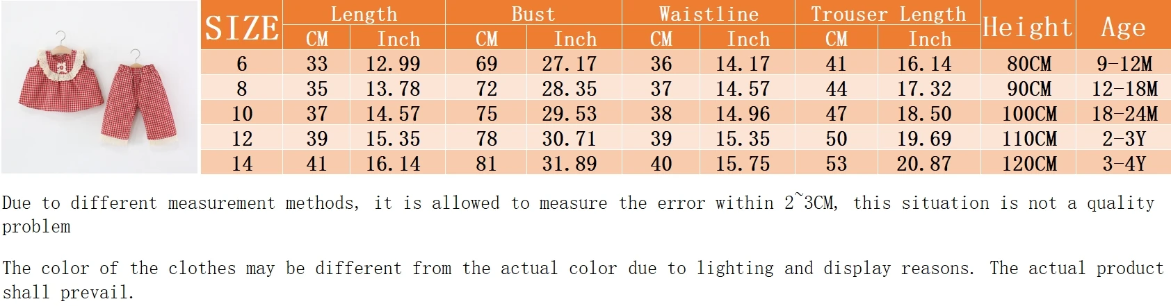 Description Picture 2 of item2pc/Set Baby Girl Suit Summer Bow And Plaid Pattern Doll Collar Sleeveless Toddler Girl Clothes Cute Casual Girl Outfit