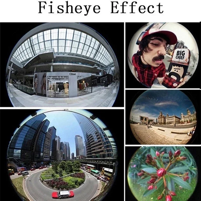 Universal 3-in-1 Fisheye, Wide Angle, and Macro Camera Lens Kit with Clip Attachment