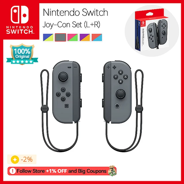 Nintendo Switch Original Joy Con Controllers Gray Set Jogos Nintendo Switch  For Nintendo Switch Oled Nintendo Switch - Gamepads - AliExpress