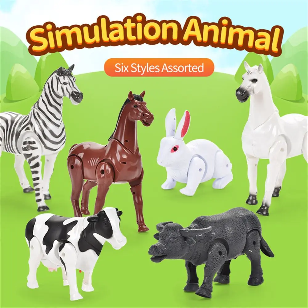 Battery Operated Cattle Cow Toy Horse Rabbit Zebra Livestock Animals