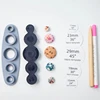 KX4B Universal Tool for Cover Buttons DIY Cloth Button Tools Size: 11mm, 15mm, 19mm, 23mm, 29mm, Make Own Covered Buttons 2