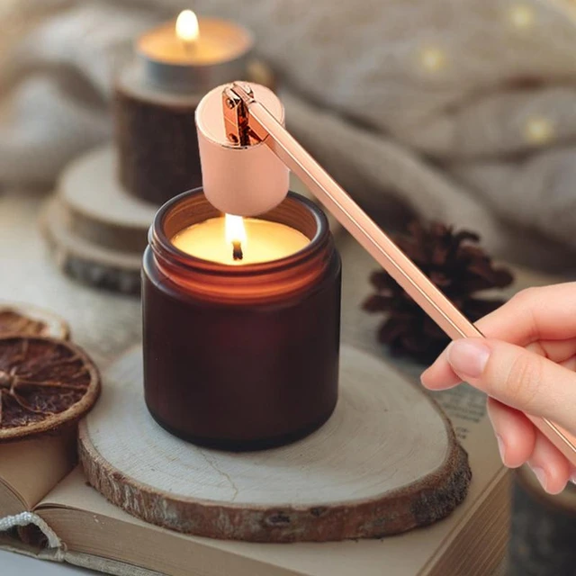 Candle Wick Trimmer Stainless Steel Candle Scissors Trim Wick Cutter  Snuffer Round Head 18cm Black Rose Gold Silver - AliExpress