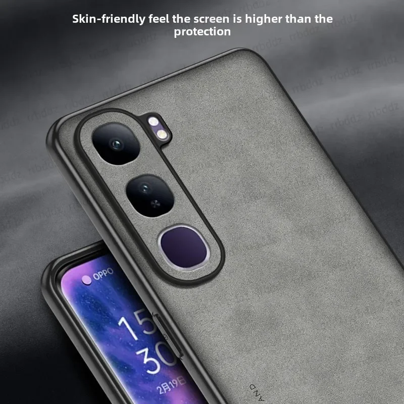 Luxury Leather Silicone Heat Dissipation Phone Case with Frosted Finish