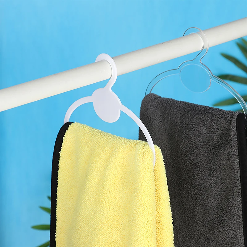 10Pcs Oval Scarf Shawl Tie Holder Coat Hanger Multifunctional Clothes Display Slots Holder Organizer Space Saving 3