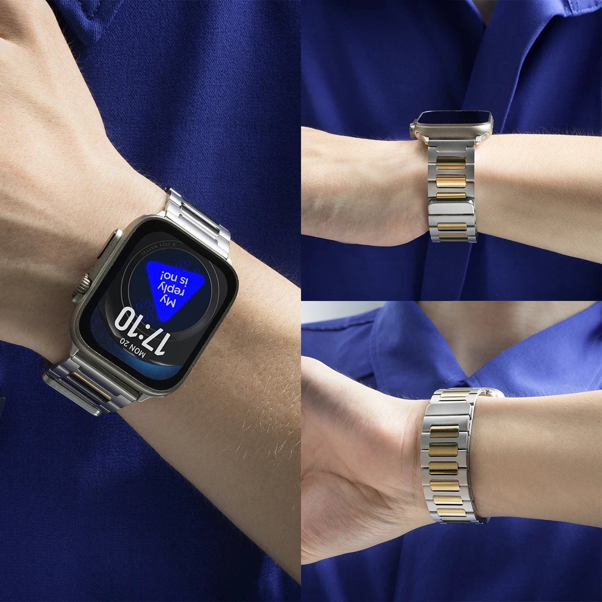Sleek Stainless Steel Magnetic Bracelet
