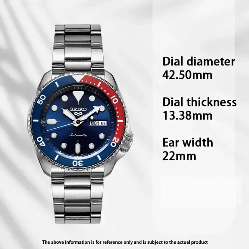 Men Automatic Watches Seiko Men's Watch Original Luxury Stainless Steel Automatic SRPD53K1 Waterproof Sports Business Calendar Quartz Wristwatches