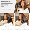 Ceramic Tourmaline Ionic Titanium Flat Iron Hair Straighten 2 In 1 Steam Vented Hole Design Wide Plate Hair Straightener 5