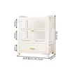 Small Kitchen Cabinets Drawer Type Cupboard Kitchen Countertop Storage Box with Drain Rack Dishes and Chopsticks Storage Rack 6