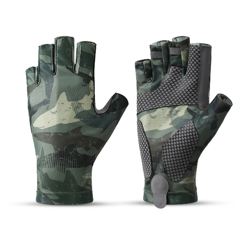 Fishing Gloves Half Finger Sun Protection Breathable Summer Outdoor