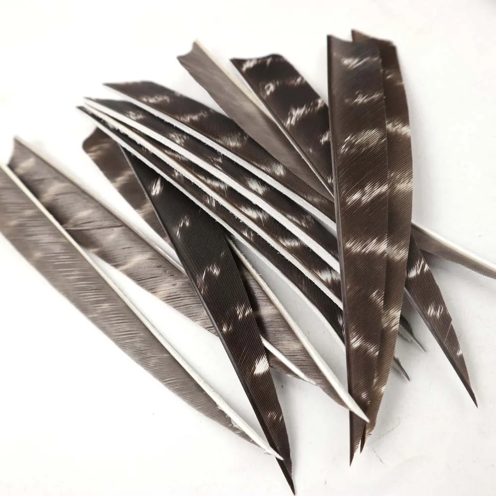 36pcs 4inch and 5inch Arrow Feather Turkey Feather Arrow Vanes For Arrow DIY Fletching Feather Arrow Accessory RW 6