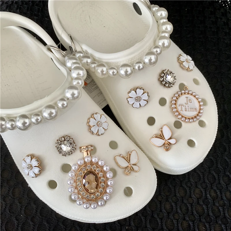 Trendy Rhinestone Charms Designer Diy Quality Women Shoes Charms For Anime Chain Clogs Buckle Kids Boys Girls Gifts