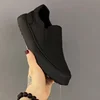 Flat Men's Shoes Slip-on Walking Shoes for Men New Canvas Loafers Outdoor Low Top Black Shoes Breathable Male Footwear Size 45 1