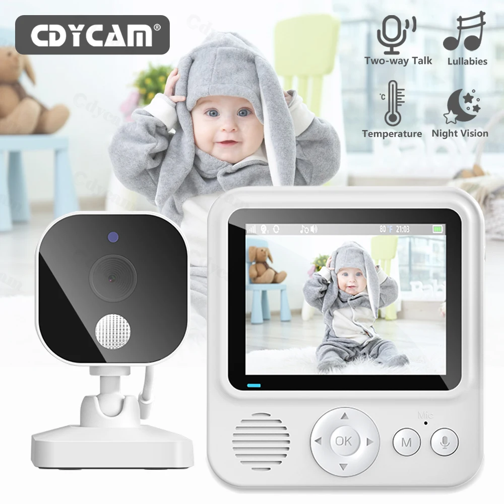 2.8inch Baby Monitor Wireless Video Nanny Baby Camera Intercom Night Vision Temperature Monitoring Cam Babysitter Nanny Cam wireless baby monitor video baby monitor