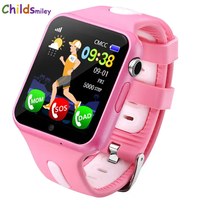 

V5K Remote HD Camera Smart Safe GPS LBS Tracker Location Finder SOS Call Anti-Lost Monitor Watch Wristwatch for Kids Student
