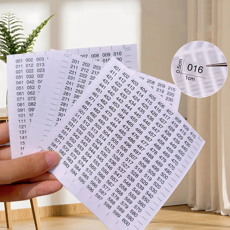 Nail Stickers Nail Art Tools Nail Decals Number Labels Stickers DIY Self-Adhesive Nail Polish Labels Sticker Manicure Tools Display Marking