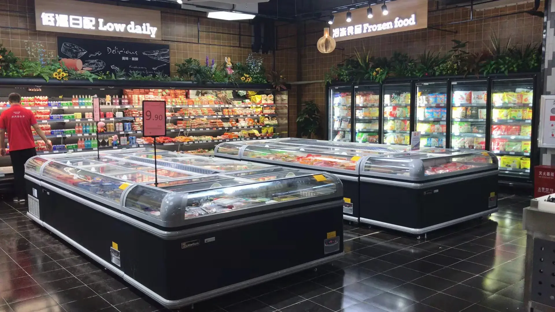 Commercial Horizontal Deep Chest Freezer Frozen Food Big Capacity Display Refrigeration Equipment For Supermarket - Image 5